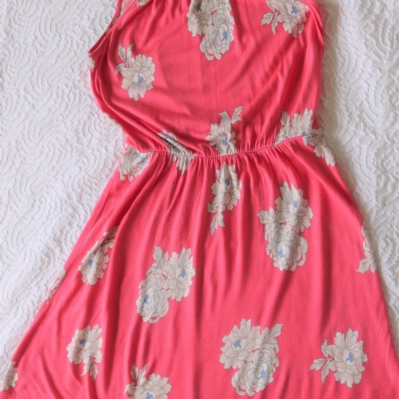 Floral Pink, Blue, and White Dress - Picture 2 of 4